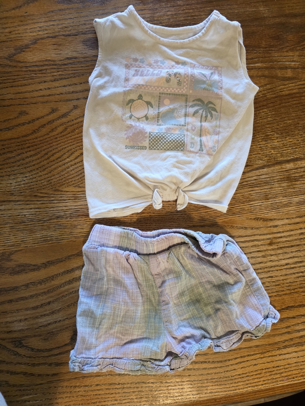 Garanimals Light Purple Baby Top And Shorts Set